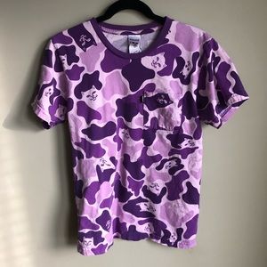 Purple Cat Camo Ripndip T-shirt